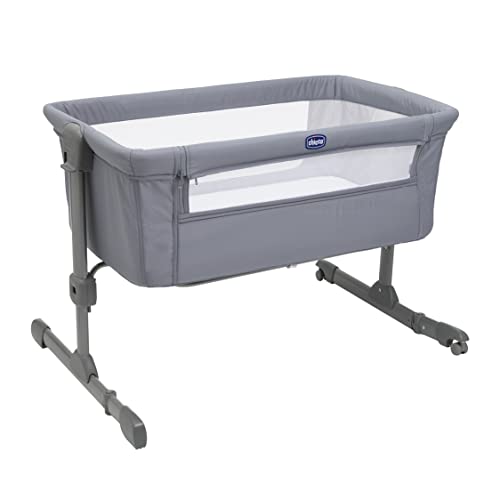 Chicco Next2Me Berço essencial para recém-nascido, sustentável, compatível com diferentes cama, altura ajustável, inclinável, boa circulação de ar, colchão e bolsa incluídas, cor: Stone Re_lux