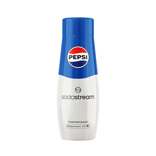 SodaStream - Concentrado de sabor refrescante Pepsi, prepare até 9 l de bebida, adequado para todas as máquinas de gás de água SodaStream - 440 ml