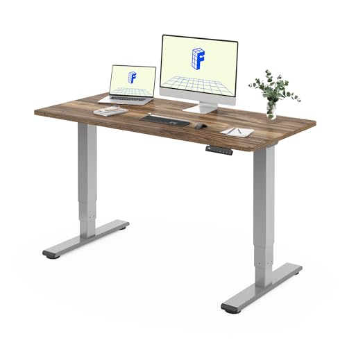 FLEXISPOT EC5 Lite Escritório Elevável Elétrico, 160 × 80 cm, com 2 motores e 3 estágios, mesa elevável em altura com 4 funções de memória Standing Desk, 25 mm de espessura da mesa, 60-125 cm