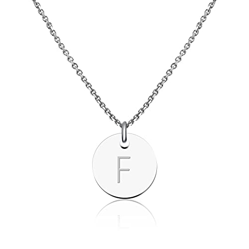Corrente de letras Good.Designs para mulher I colar com nome I com letra em prata I colar de mulher com letra inicial I corrente de letras prateadas