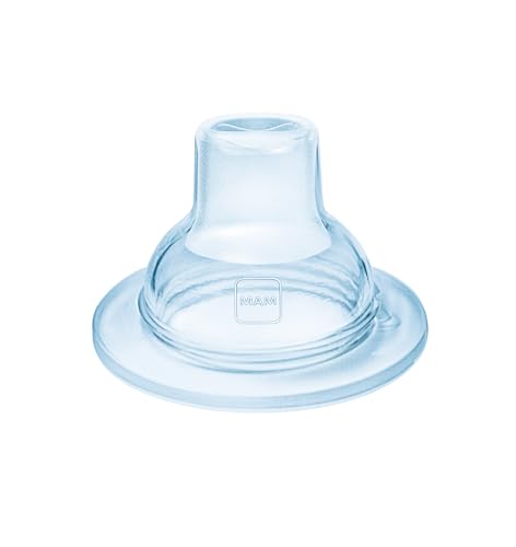 MAM Bocal extra macio para biberões e copo Trainer MAM, de forma simétrica, ideal transição ao copo de aprendizagem, de silicone SkinSoftTM de fácil aceitação, antiderrapantes, pack de 2 unidades