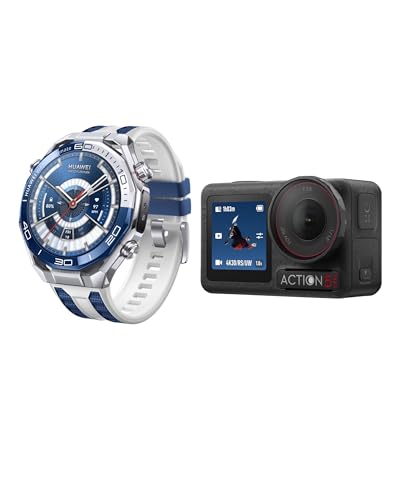 Huawei Watch Ultimate 2 azul dji Osmo Action 5 Pro, Smartwatch GPS, metal líquido à base de zircão, mergulho até 150 m, comunicação subaquática baseada em sonar, monitorização de saúde preciso