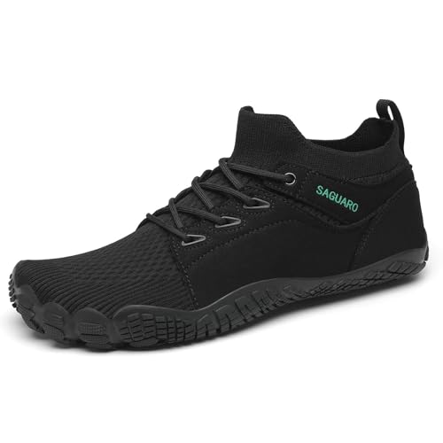 SAGUARO Unissexo Barefoots homens mulheres Trail Running Shoes respiráveis antiderrapante confortáveis leves Mid-Top sapatos escalços