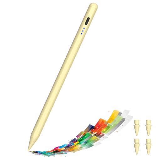 Caneta para iPad modelo 2018-2024, alternativa para iPad Pencil de 1.ª e 2.ª geração, Pencil iPad de carregamento rápido com USB-C, Stylus Pen magnética para iPad 6-10, Air 3-5/M2, Mini 5-6, Pro 11-12