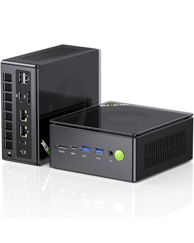 GMKtec Gaming Mini PC K8 Plus AMD Ryzen 7 8845HS (8K/16T, até 5,1 GHz) 64 GB RAM DDR5 1 TB SSD computador Mini Oculink/Dual Nic 2.5G/WiFi 6E/BT5.2/HDMI 2.1/USB4/USB3.2 * 2 + USB2. 0 x 22.