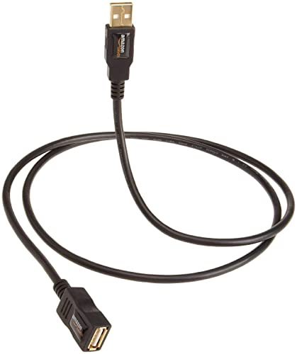Amazon Basics Cabo de extensão 2.0 USB-A (3 m), preto