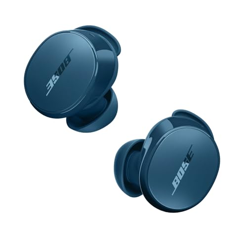 Bose QuietComfort Earbuds True Wireless, auriculares com Bluetooth com cancelamento de ruído ativo e microfone, tecnologia Deep Bass e classificação IPX4, até 8,5 horas de autonomia, azul crepúsculo