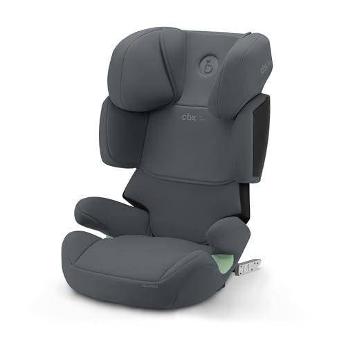 CYBEX Silver Cadeira de carro infantil Solution X i-Fix, para carros com e sem ISOFIX, de 3 a 12 anos aprox. (100-150 cm), aproximadamente 15 a 50 kg, cinzento escuro (Cobblestone Grey)