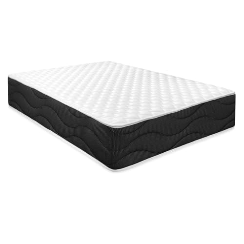 Homey - Colchão viscoelástico Sleep Pro reversível (rosto inverno e verão) firmeza-dureza média alta, espessura 30 cm, anti-ácaros, anti-bacarias e hipoalergénico, 80 x 190