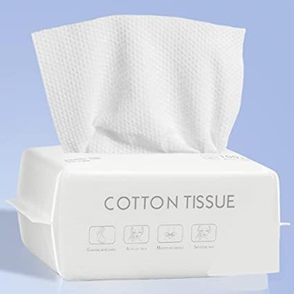 Toalhetes de limpeza toalha facial descartável toalhas de algodão secas toalha de limpeza cara para peles sensíveis (1 pacote)
