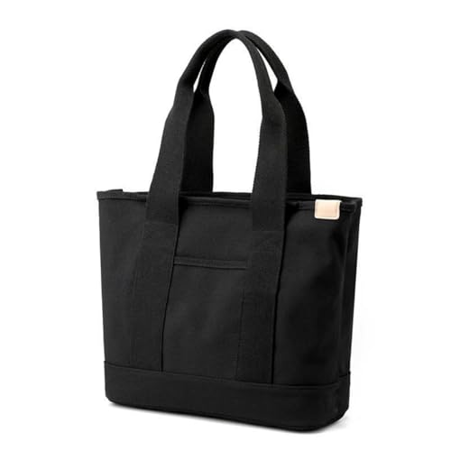 Aucuu Bolsa de lona com bolsos para mulher, mala de tiracolo mulher bolsa, grande capacidade bolsa de ombro casual com alça ajustável, para compras, viagens de trabalho