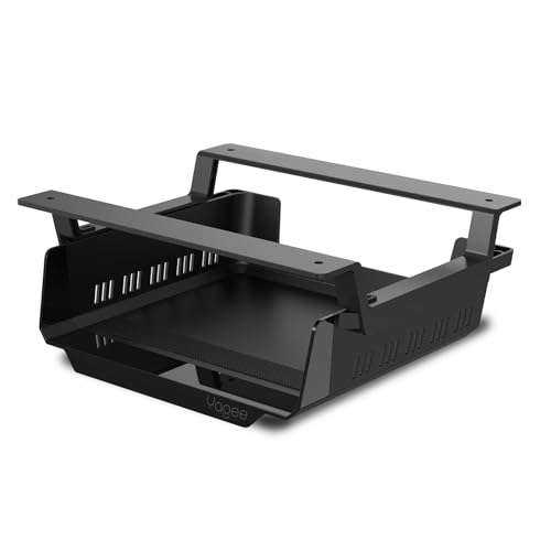 YaGee Dispositivo de gestão de cabos sob a mesa, organizador de cabos autocolante para mesas de pé, estações de trabalho, estações de jogo, estante de secretária em casa, escritório