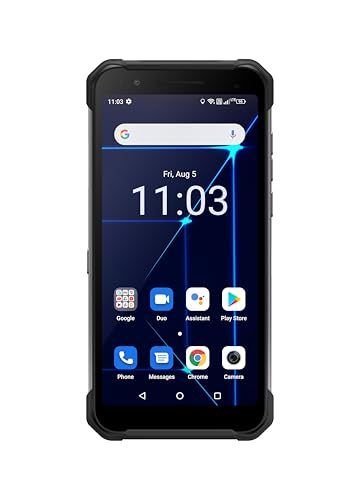 HammerConstruction IPS de 6", IP69 Smartphone militar robusto, resistente à água, à prova de impactos, à prova de poeira, mega bateria 6000 mAh, dual SIM, 128 GB de memória, dual SIM, GPS - prata