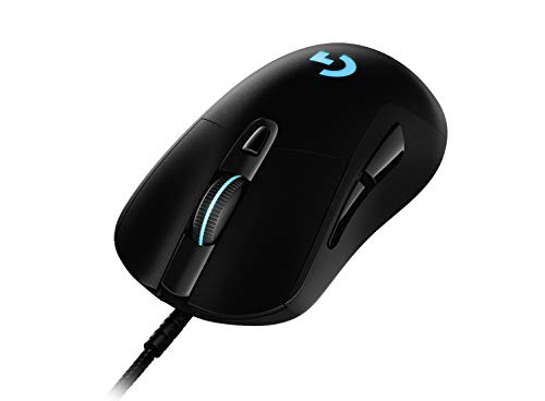 Logitech G 403 HERO 25K, rato para jogar, captor HERO 25K, 25,600 DPI, pesos ajustáveis, 6 botões programáveis, memória integrada, compatível com PC/Mac - preto