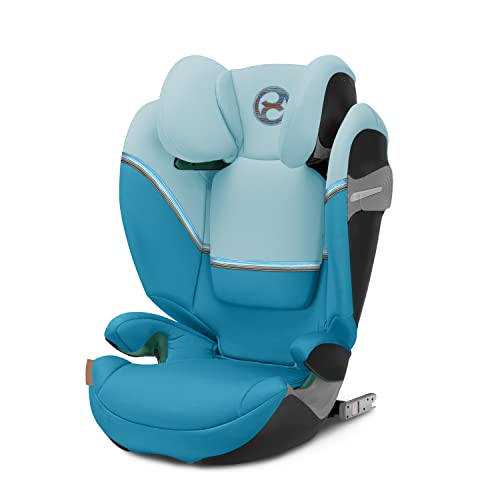 Cybex Gold Cadeira de carro Solution S2 i-Fix, para carros com e sem ISOFIX, 100 - 150 cm, 3 a 12 anos aprox. (15 - 50 kg), azul (praia azul)