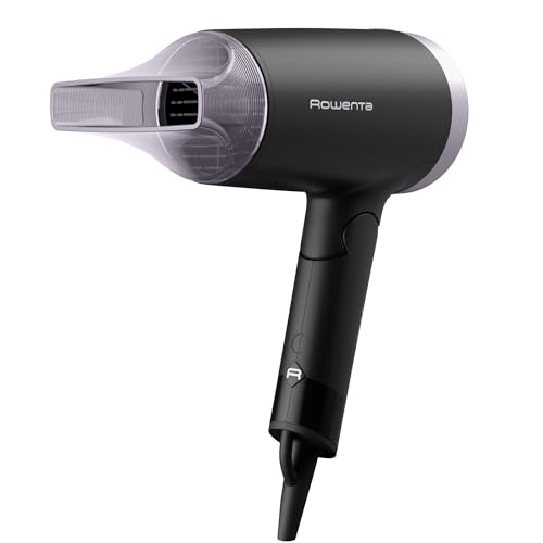 Rowenta Express Style secador de cabelo, tecnologia de alta eficiência e economia de energia, concentrador, ajuste de secagem simples, golpe de ar frio, cabo dobrável, adequado para viagens