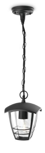 Philips Lighting - My Garden Creek, candeeiro suspenso exterior, casquilho E27, 1 x 60 W, 220 V, cor preta