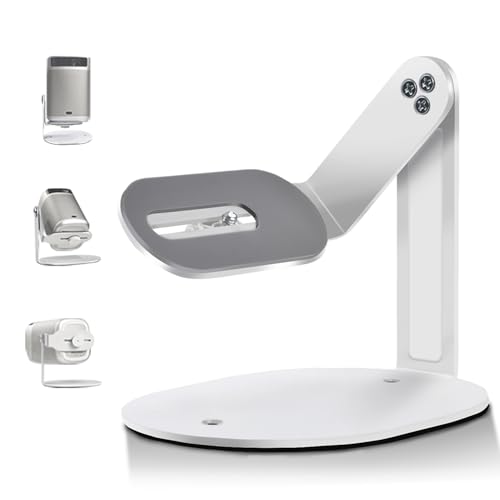 Salange Suporte para projetor, mini projetor, suporte multifuncional para projetor com parafuso universal de 1/4 polegadas, giratório 360°, adequado para sala de estar, suporte dobrável ultracompacto