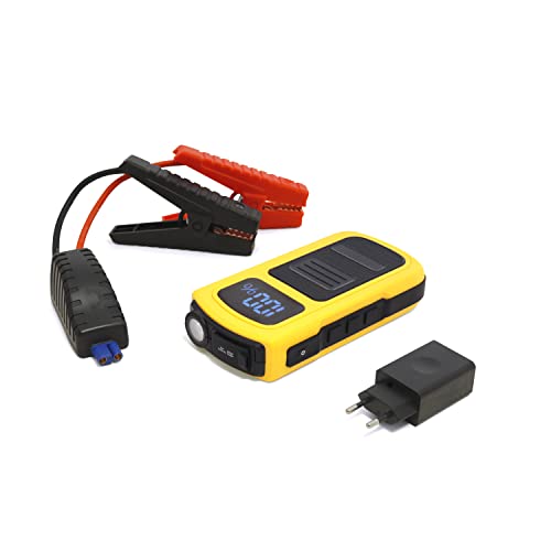 MAXTOOLS JSL290, Iniciador de emergência 12 V 1500 A para carros grandes diesel e gasolina, bateria, ecrã LED e carregador USB-C