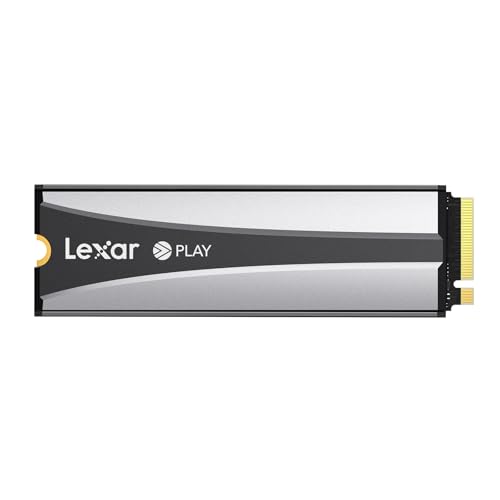 Lexar Play 2280 2TB SSD com dissipador de calor, PCle Gen 4 x 4 NVMe, PS5, velocidade de até 7400 MB/s, unidade de estado sólido interna de alto desempenho, compatível com Playstation 5