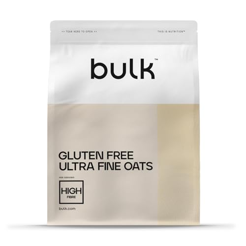 Bulk Farinha de aveia ultrafina sem glúten, 2,5 kg, 50 doses