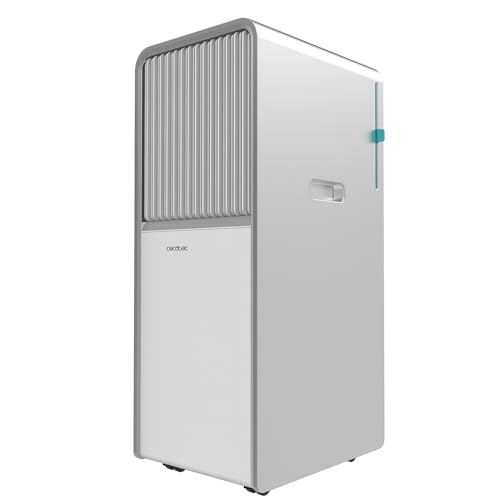 Cecotec Ar condicionado portátil com comando e bomba de calor ForceClima 12650 Style Heating. 12000 BTU, ecrã LED, tátil, 5 modos, 2 velocidades, desumidificador, temporizador, 28 m2