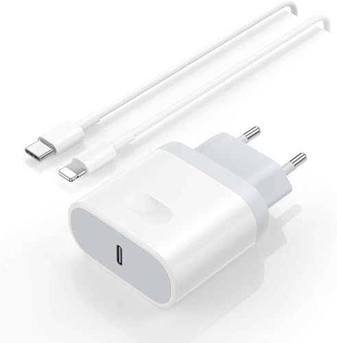 Carregador iPhone 14 [Certificado MFi] Carregador de carregamento rápido de 20 W e cabo USB C, compatível com iPhone 13/13 Pro/13 Pro Max/14/12/11/XS/XS MAX XR X SE 8 7 Plus, iPad Rapido Carregador