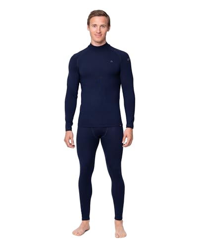 DANISH ENDURANCE Conjunto térmico de lã mineral para homem, camada base inverno para frio extremo