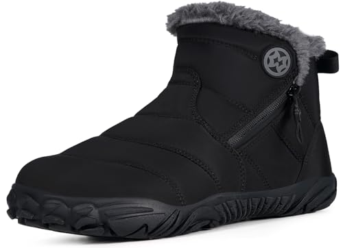 Barefoot Botas homem mulher inverno quente botins de neve confortáveis minimalista sapatos para zero Drop Soles