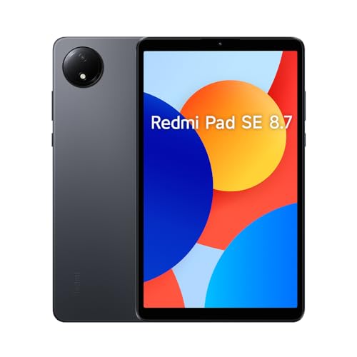 Xiaomi Redmi Pad SE 8,7" Tablet LCD de 8,7" (MediaTek Helio G85, 4 GB de RAM, 64 GB de ROM, WiFi + Bluetooth 5.3, bateria de 6650 mAh, carregador não incluído), cinzento (versão ES)