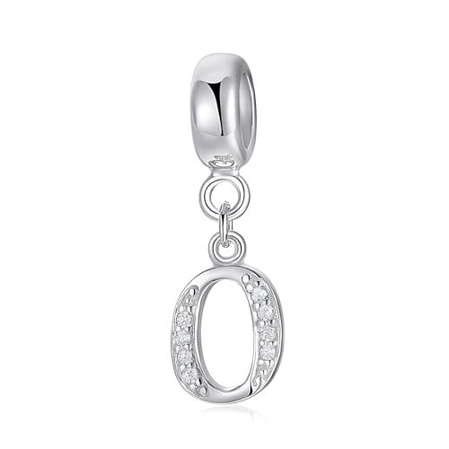 XWN Letra Charms Abalorios A-Z Alfabeto Colgante para mujer, plata de ley 925, compatible con pulseras y collares Pandora, compatible con pulseras europeas para mujeres y niñas X238