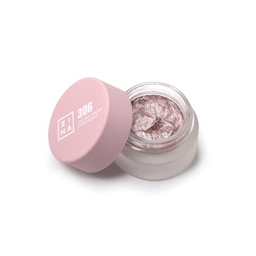 3INA MAKEUP - The 24H Cream Eyeshadow 306 - sombra de olhos rosa claro 24H de duração - sombra de olhos em creme & Waterproof - acabamento mate brilhante e metálico - Vegan - Cruelty Free