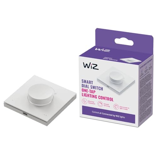 WiZ - Controlo inteligente interruptor de mostrador - controlo portátil, regula intensidade e cenas predefinidas, recarregável por USB, controlo de luzes WiZ
