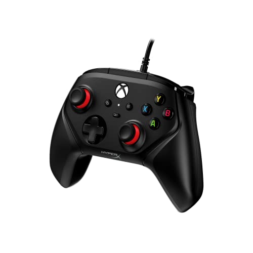HyperX Clutch Gladiate comando para Xbox com cabo, botões programáveis, conector de áudio de 3,5 mm, licença oficial, preto