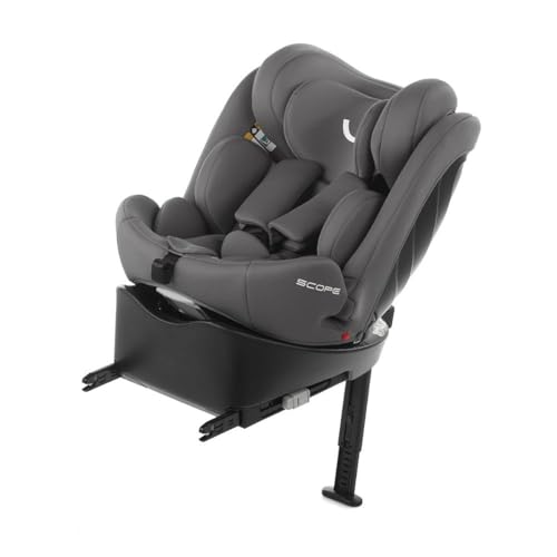 Nurse by Jané Scope, Cadeira de carro para bebé iSize, 40 a 150 cm, de 0 a 12 anos, Isofix, rotação 360, posição de carregamento, 13 posições, cinzento, Scope i-Size