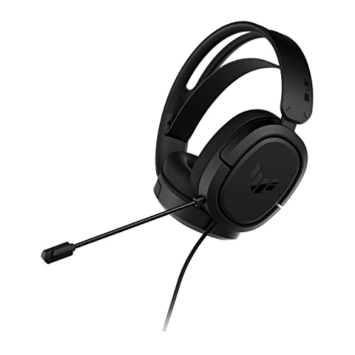 ASUS TUF Gaming H1 Wired Headset (Discord Certified Mic, Sound 7,1 Surround Sound, 40 mm Drivers, 3,5 mm, Lightweight, para PC, Switch, PS4, PS5, Xbox One, Xbox Series X, S e dispositivos móveis)-