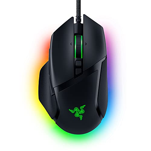 Razer Basilisk V3 - Rato para jogos personalizável com cabo (10 + 1 botões programáveis, roda inclinável Hyperscroll, 11 zonas de iluminação, interruptores óticos de rato, sensor ótico) preto