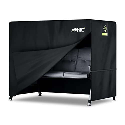 Awnic Capa protetora para balanço de jardim de 3 lugares, resistente à água, ao vento, resistente a rasgos, 420D, 210 x 125 x 170 cm
