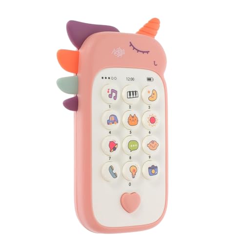 Collazoey Brinquedos móveis para bebés, brinquedos para bebés 6-12 meses, com melodias e luzes, brinquedos educativos precoces, presente para meninas, crianças (rosa)