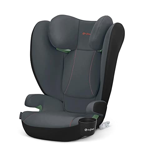 CYBEX Silver Cadeira de carro Solution B2 i-Fix, Incl. Porta-copos, para carros com e sem ISOFIX, aproximadamente 15 a 50 kg, 3 a 12 anos, cinzento (Steel Grey)