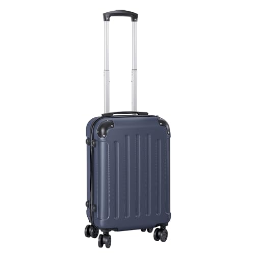 Mala de viagem cabine Trolley 20" (40 l). Bagagem de mão. 4 rodas duplas. 55 x 40 x 20 cm. Material ABS semirigido. Fechadura com combinação numérica. Alça telescópica.