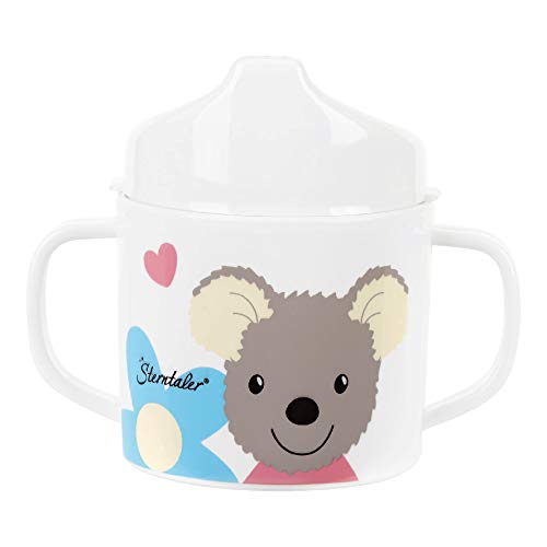 Sterntaler 6842001 Caneca com alças e acessório para beber, rato Mabel, idade: para bebés a partir dos 6 meses, multicolorido