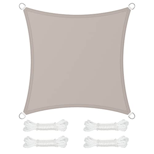 SONGMICS Vela solar, resistente à água, mais que 1000 mm, 93% proteção UV, em poliéster, resistente a rasgos e intempéries, para pátio, acampamento, terraço