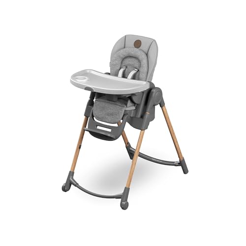 Maxi-Cosi Minla Cadeira de bebé evolutiva 6 em 1, 0-14 anos, máx. 60 kg, cadeira de bebé, 9 posições de altura, reclinação de 5 posições, bandeja de 4 posições, dobrável compacto, cinzento essencial