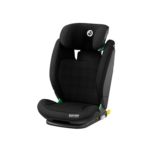 Maxi-Cosi RodiFix S Comfort i-Size, cadeira de carro ISOFIX, encosto ajustável, 3,5-12 A (100-150 cm), 3 posições, de reclinação, proteção G-CELL, AirProtect, tecido respirável, Authentic Black