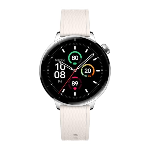 OnePlus Watch 3 Smartwatch, até 60 horas de bateria, caixa de aço inoxidável de 43 mm, mais de 100 modos desportivos, resistente à água IP68 e 5 ATM, monitor de atividade física, prateado