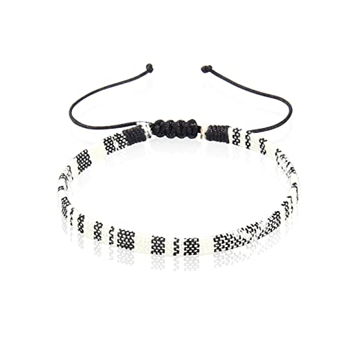 GD GOOD.designs Tornozeleira Etno I tornozeleira surfista impermeável I tornozeleira de cores I tornozeleira boho ajustável I acessórios de festa para mulheres e homens