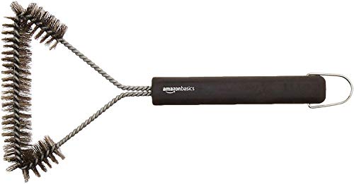 Amazon Basics Escova triangular para grelha, 30,5 cm, bronze, prata, preto
