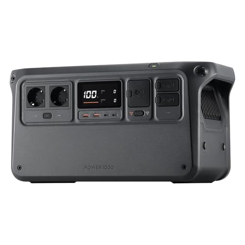 Estação de energia portátil DJI Power 1000, bateria LFP (LiFePO4) de 1024 Wh, carregamento rápido em 70 minutos, saída estável de 2200 W, gerador de energia para casa, acampamentos e caravanas