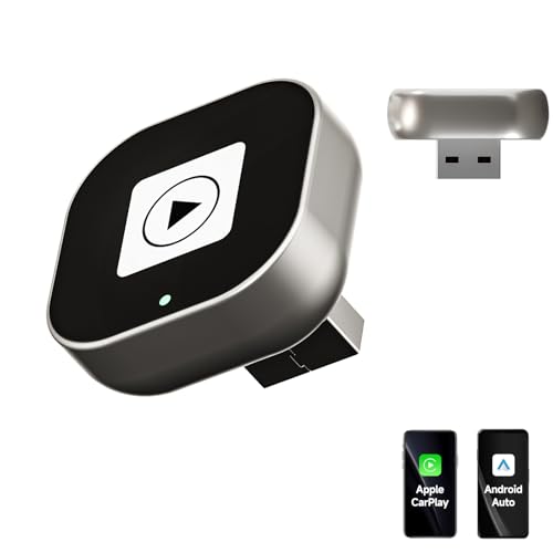 Spedal CL322 Adaptador sem fios CarPlay e Android Auto, mini USB CarPlay, converte com fio sem fios, Plug & Play, reconexão automática, compatível com iPhone 6 / Android 11 (carros 2016+)